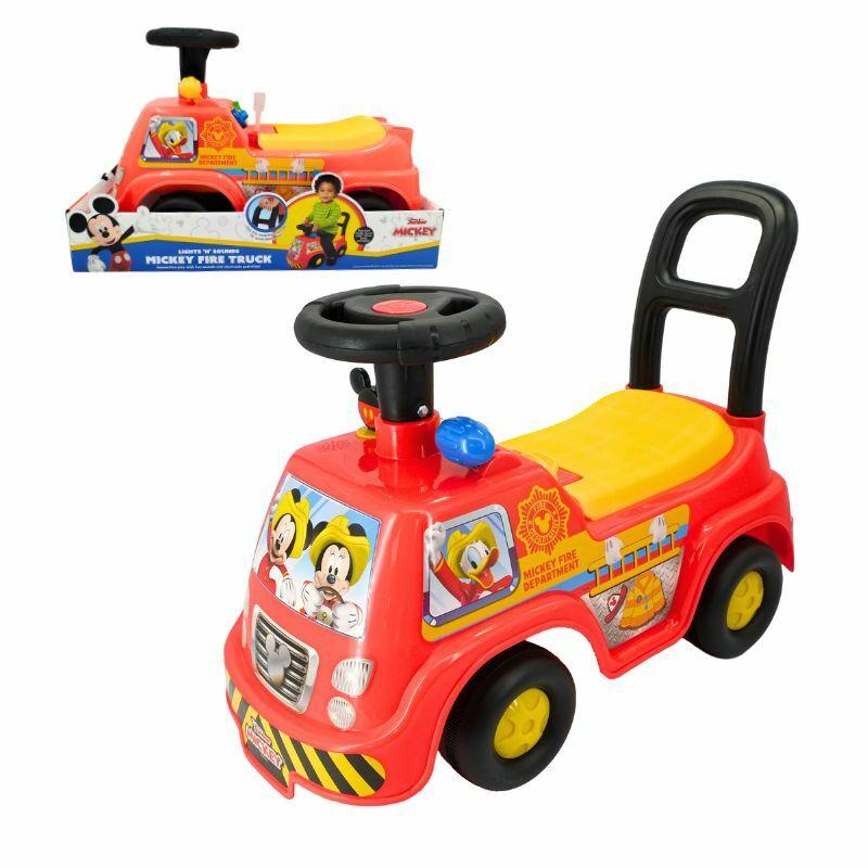 Kiddieland Guralica za decu vatrogasni kamion Mickey sa zvučnim i svetlosnim efektima 063867, Šarena