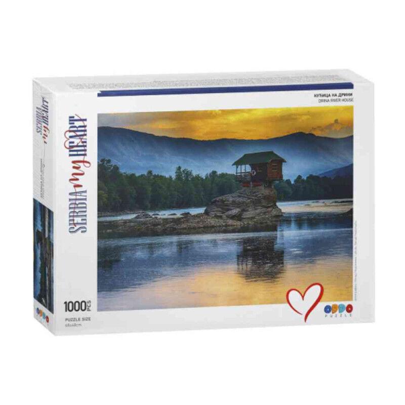 Oddo Puzzle Slagalica Kućica na Drini Puzzles Serbia My Heart Collection slagalice 960513, 1000 delova