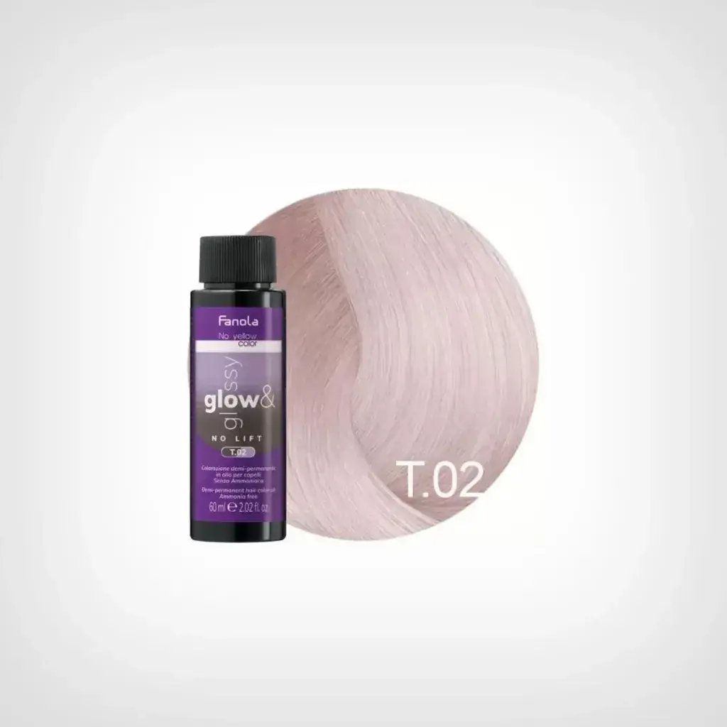 Fanola Toner za kosu Glow &Glossy T.02 Natural/Violet, 60 ml