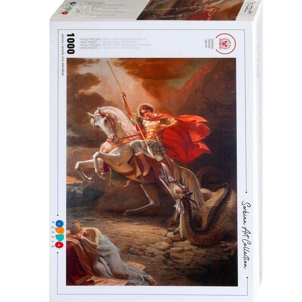 Oddo Puzzle Slagalica Uroš Predić - Sveti Georgije ubija aždaju Puzzla Serbian Art Collection 960124, 1000 delova