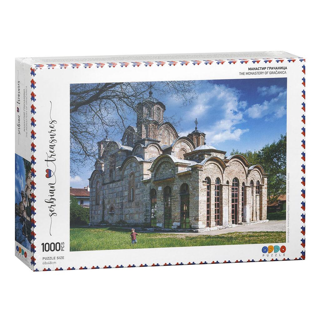 Oddo Puzzle Slagalica Manastir Gračanica Puzzles Serbian Treasures Collection 960346, 1000 delova