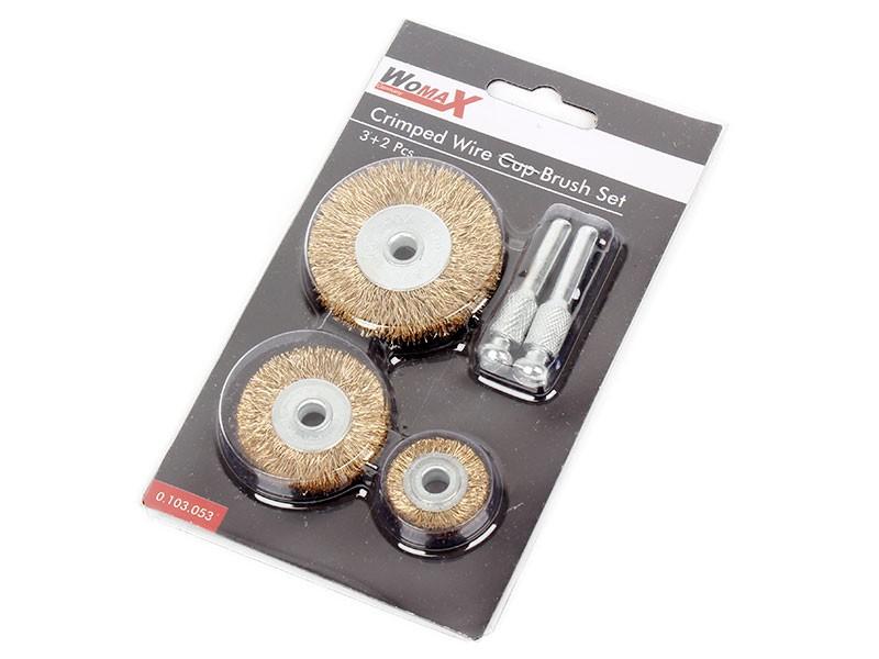 WOMAX Set čeličnih četki, 5 komada