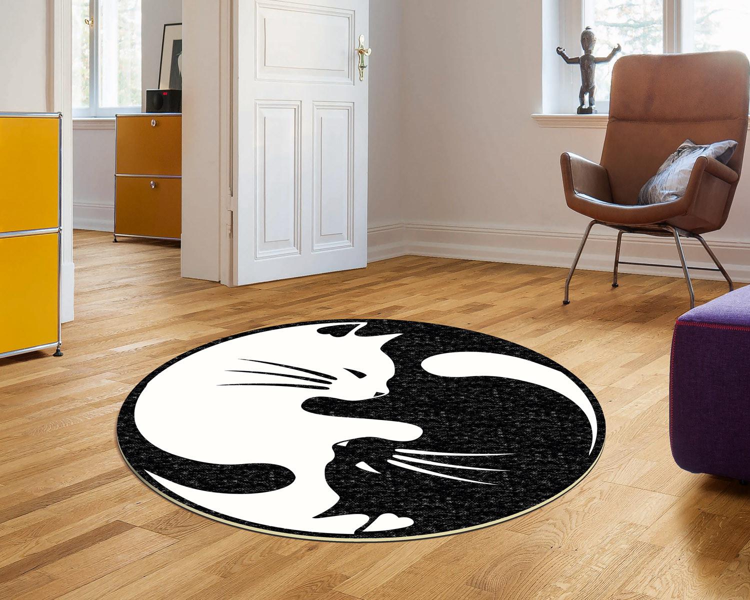 Conceptum Hypnose Tepih 80cm Crno-Beli