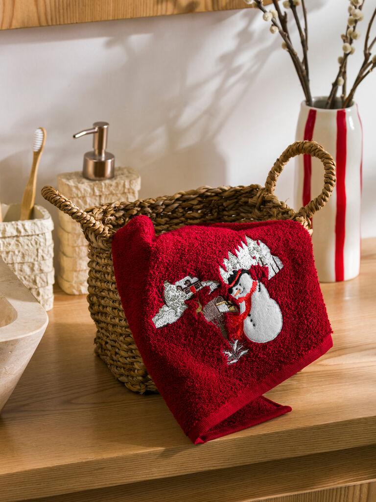 LC Waikiki Peškir za ruke W4IS79Z8-HLG, Novogodišnji, 50 x 80cm, Crveni