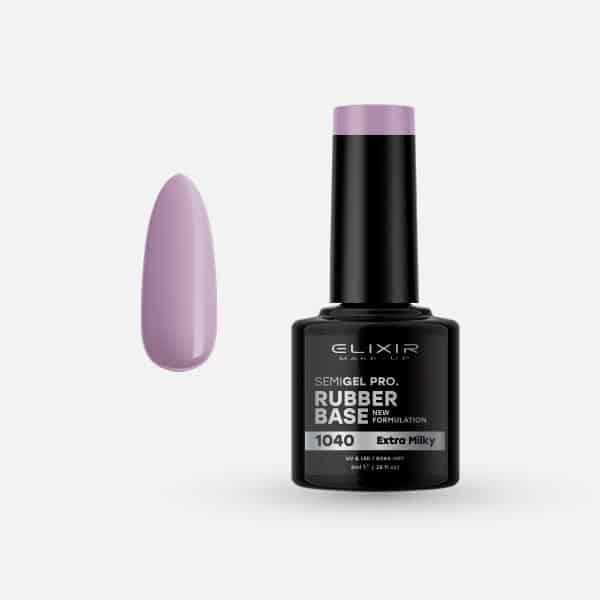 Elixir Baza za nokte Rubber base 1040, Extra Milky, 8ml