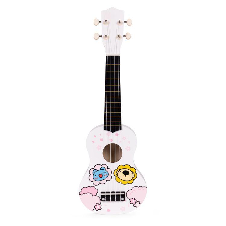 Eco Toys Ukulele gitara za decu sa 4 najlonske žice, Bela