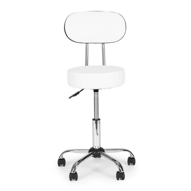 ModernHome Kozmetička stolica, Rotirajuća, Podesiva, Bela