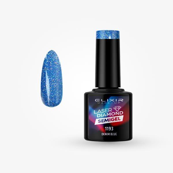 Elixir Gel lak za nokte Laser Diamond 1193, Denim Blue, 8ml