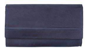 HJP Ženski novčanik 80488, Veliki, RFID zaštita, 18.5 x 11 x 3.5 cm, Tamnoplavi