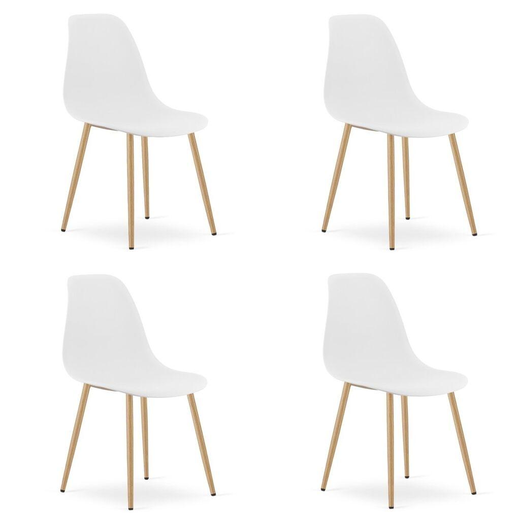 Oskar Set trpezarijskih stolica Wat, 4 komada, Beli