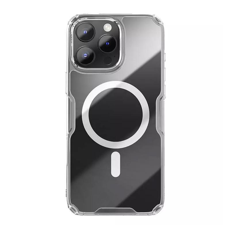 Maska za mobilni telefon NILLKIN Nature Pro Magnetic za iPhone 16 Pro, Bela