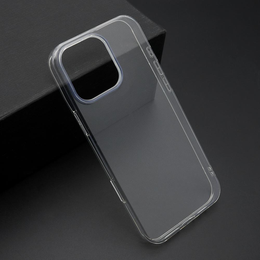Maska za mobilni telefon ULTRA TANKI PROTECT silikon za iPhone 16 Pro Max, Bela