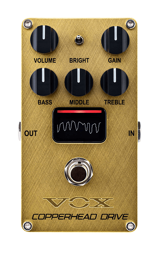 VOX Analogna pedala za distorziju VE-CD Copperhead Drive VALVENERGY, 7.2x12x5.5cm, Oker