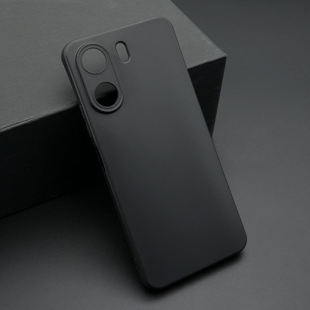 Maska za mobilni telefon ULTRA TANKI KOLOR za Xiaomi Redmi 13C/Poco C65, Crna