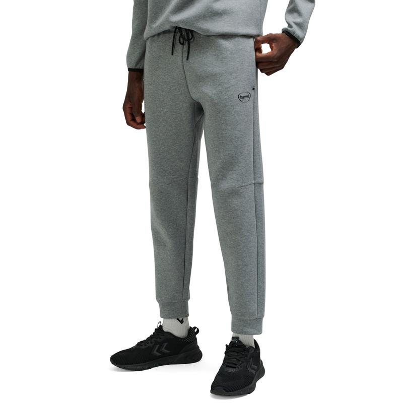 HUMMEL Muški donji deo trenerke Hmltech fleece regular, Sivi