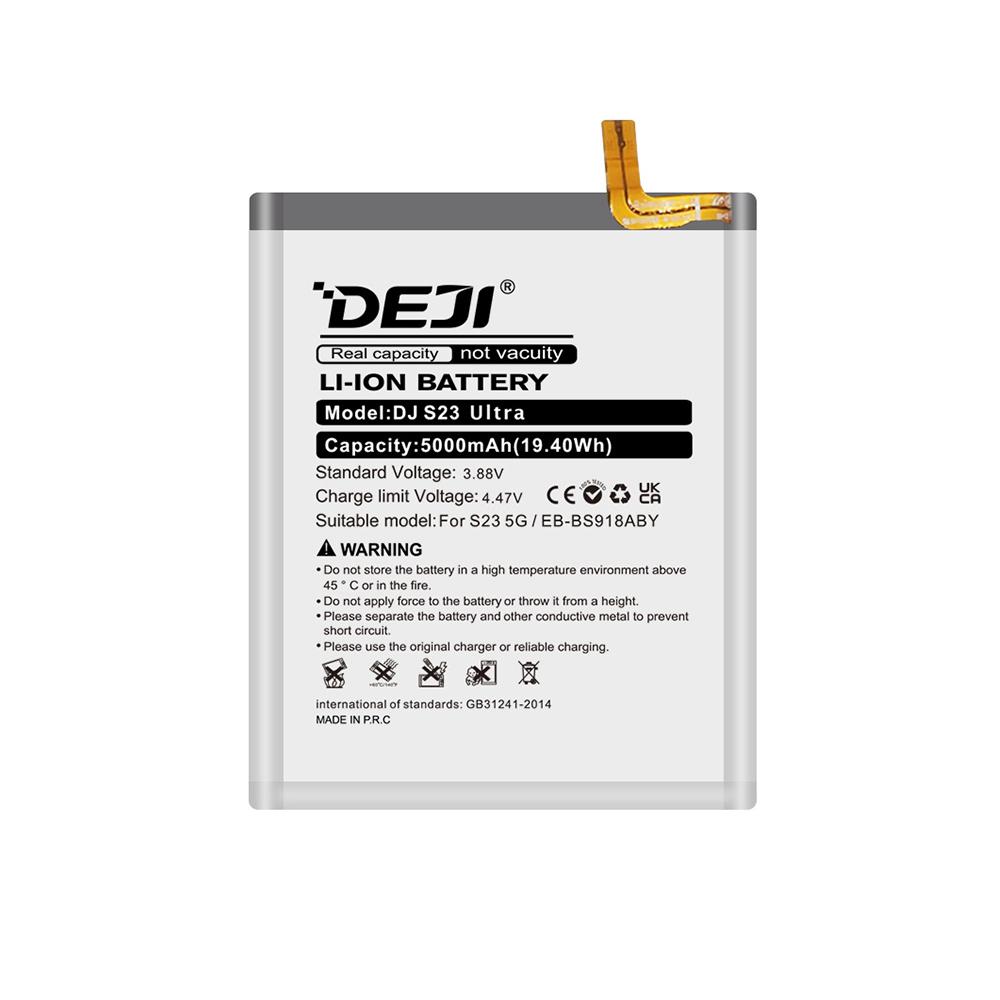 DEJI Baterija za telefon Samsung S23 ULTRA EB-BS918ABY, 5000mAh