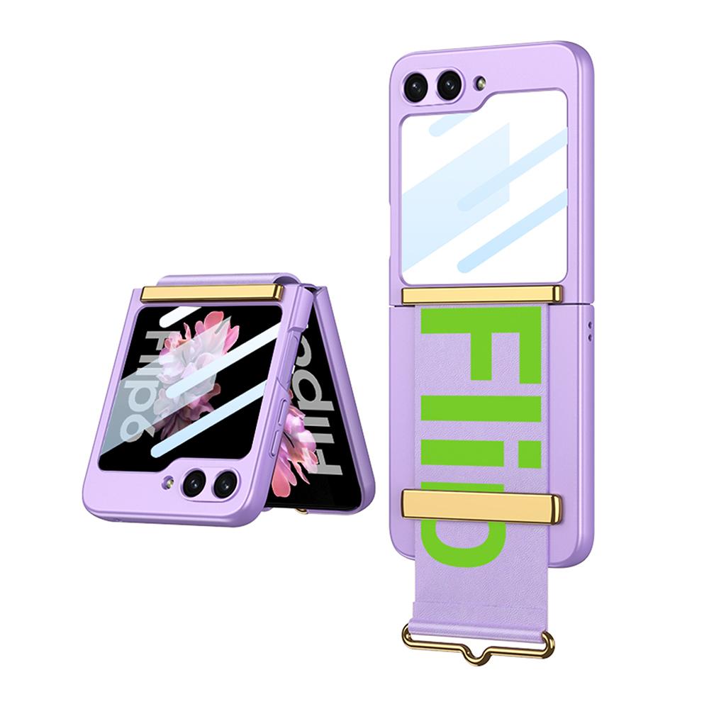 Maska za mobilni telefon STRAP CASE za Samsung Galaxy Z Flip 6 5G, Ljubičasta