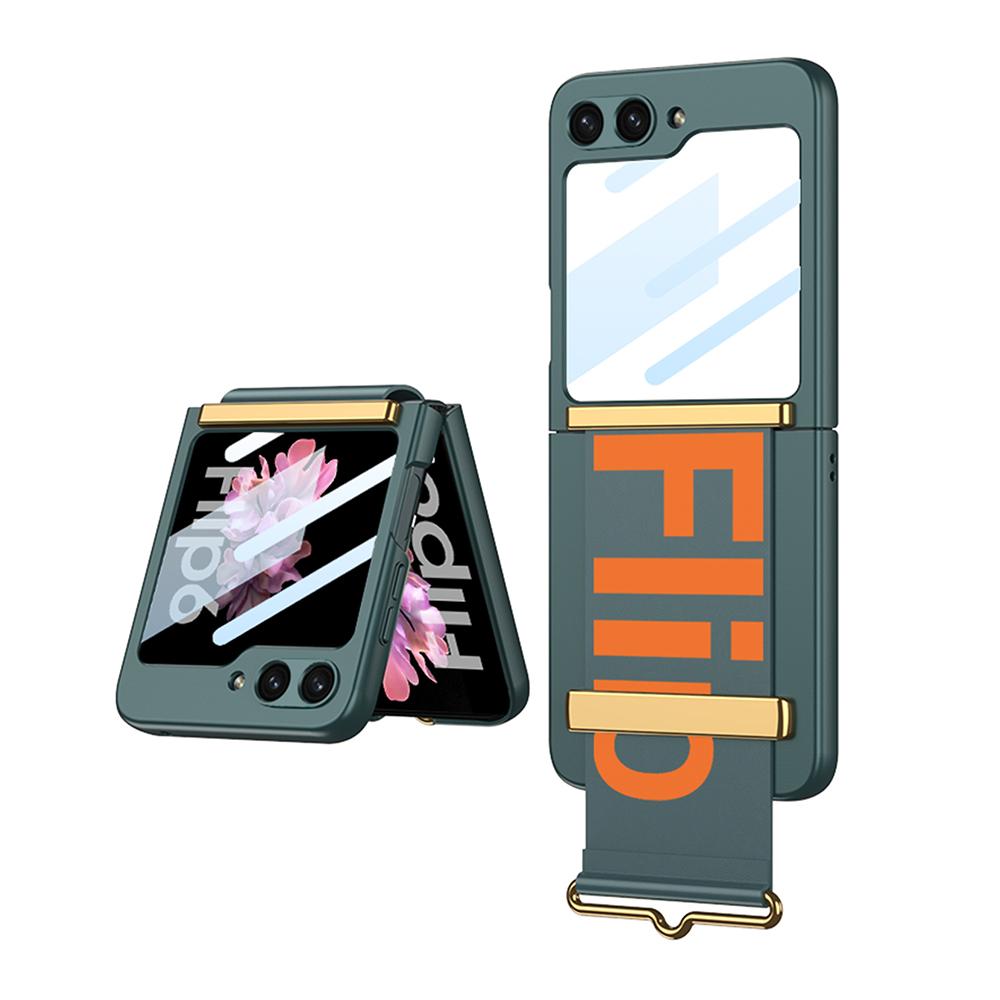Maska za mobilni telefon STRAP CASE za Samsung Galaxy Z Flip 6 5G, Tamnozelena