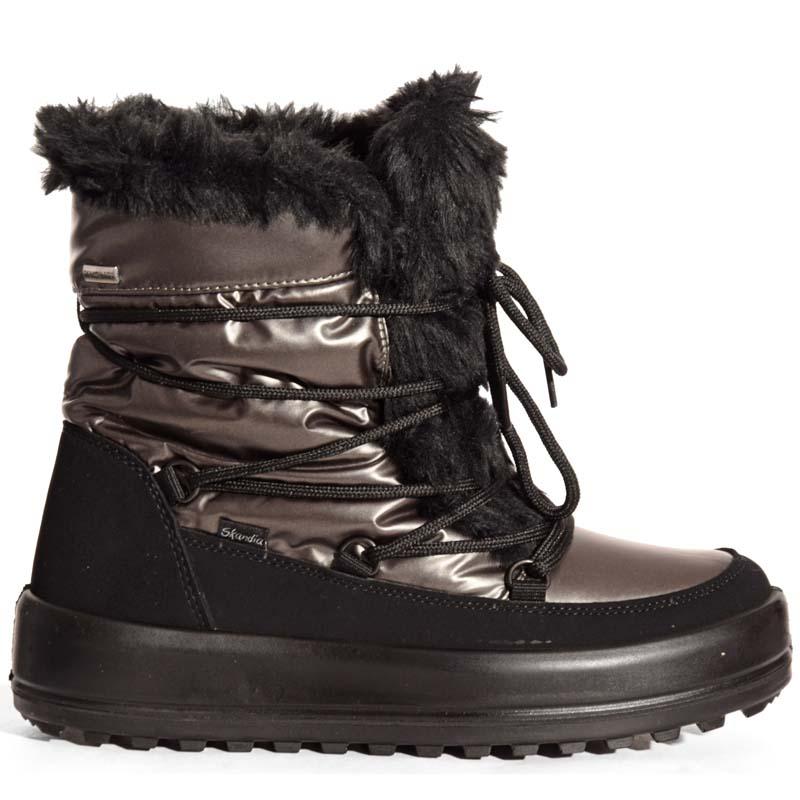 SKANDIA Ženske čizme Baltico castoro, Bronzno-crne