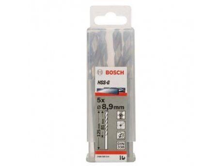 Bosch Burgija za metal HSS-G, DIN 338, 8.9x81x125mm, 5 komada