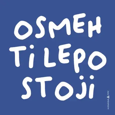 Aca Top Cat Nalepnica Osmeh, Tamnoplava