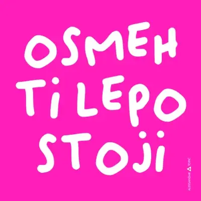 Aca Top Cat Nalepnica Osmeh, Roze