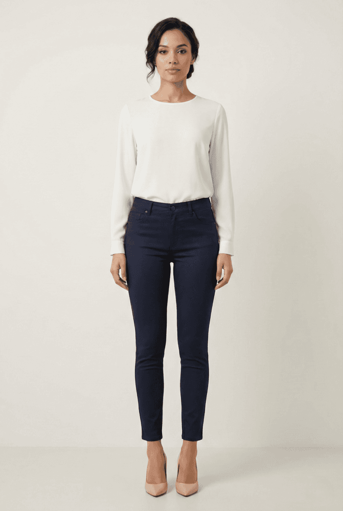 Elit Fashion Ženske pantalone 7/8, Teget