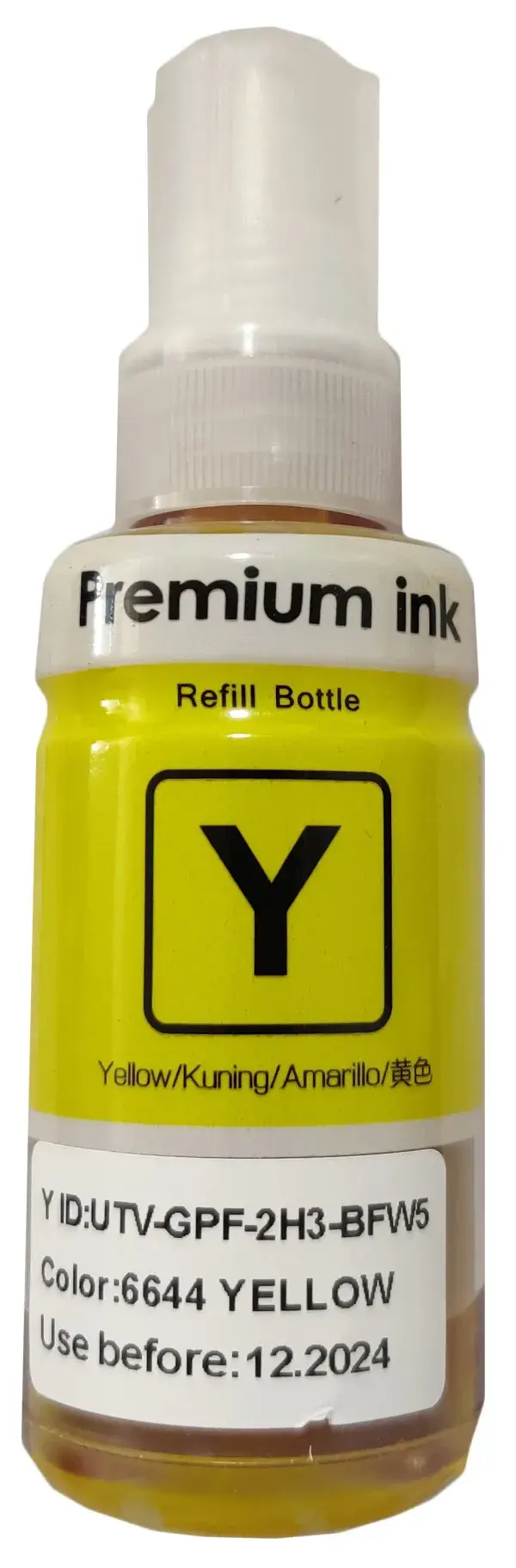 SINOCOPY Dopunsko mastilo za Epson EPIJY6644SC štampač INKJET T6644, Žuta boja, 70 ml