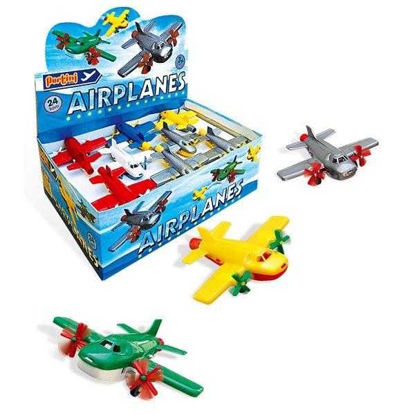 PERTINI Avion mini, Sivi, 1 komad