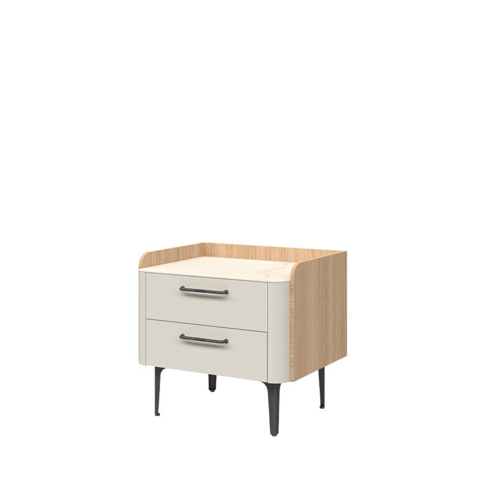 Jela Jagodina Noćni sto NS2/AI Air, 57x53x46 cm, Beli