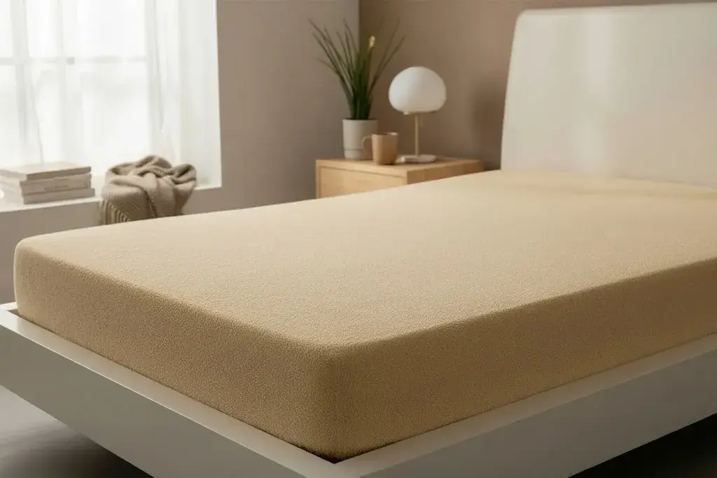 Viktorija Zimski čaršav Frotir, 90x200 cm+25 cm, Krem