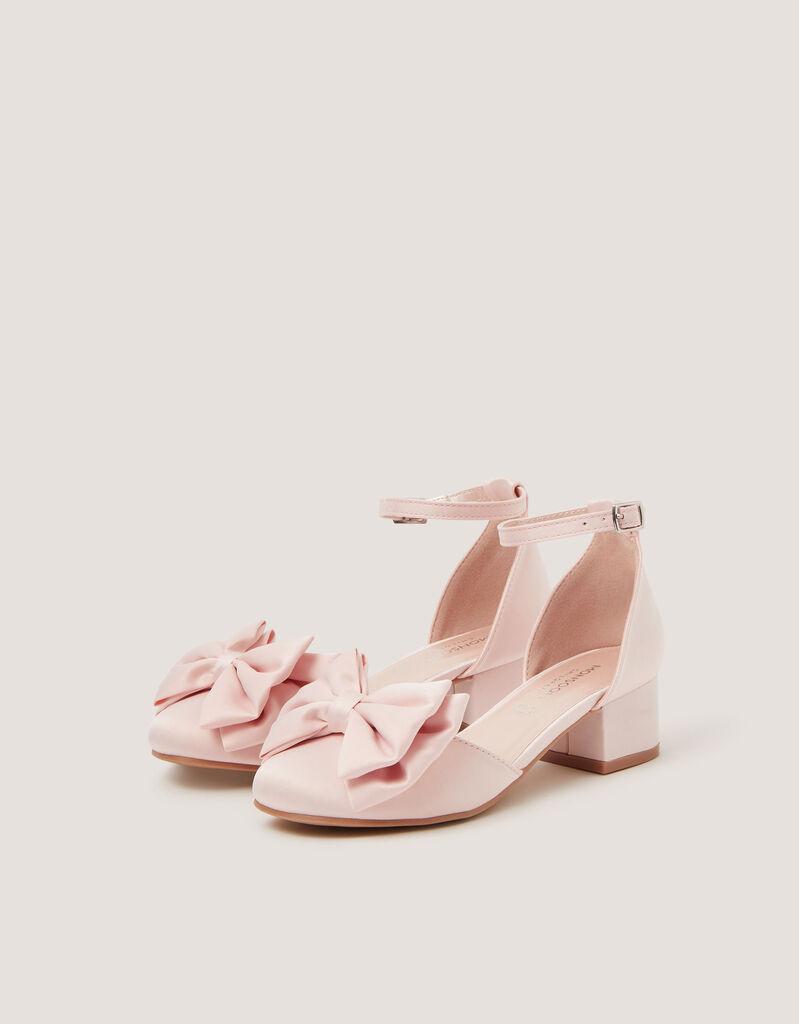 Monsoon Children Cipele za devojčice Super Bow Satin, Roze