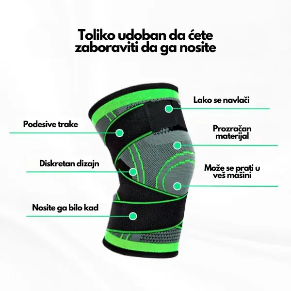 Steznik za koleno, Crno-zeleni