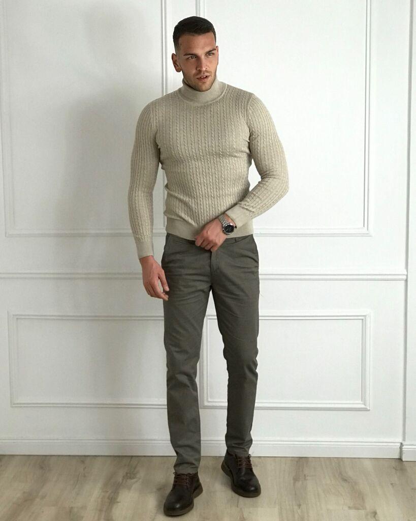 Squareonline Muške pantalone, Sive
