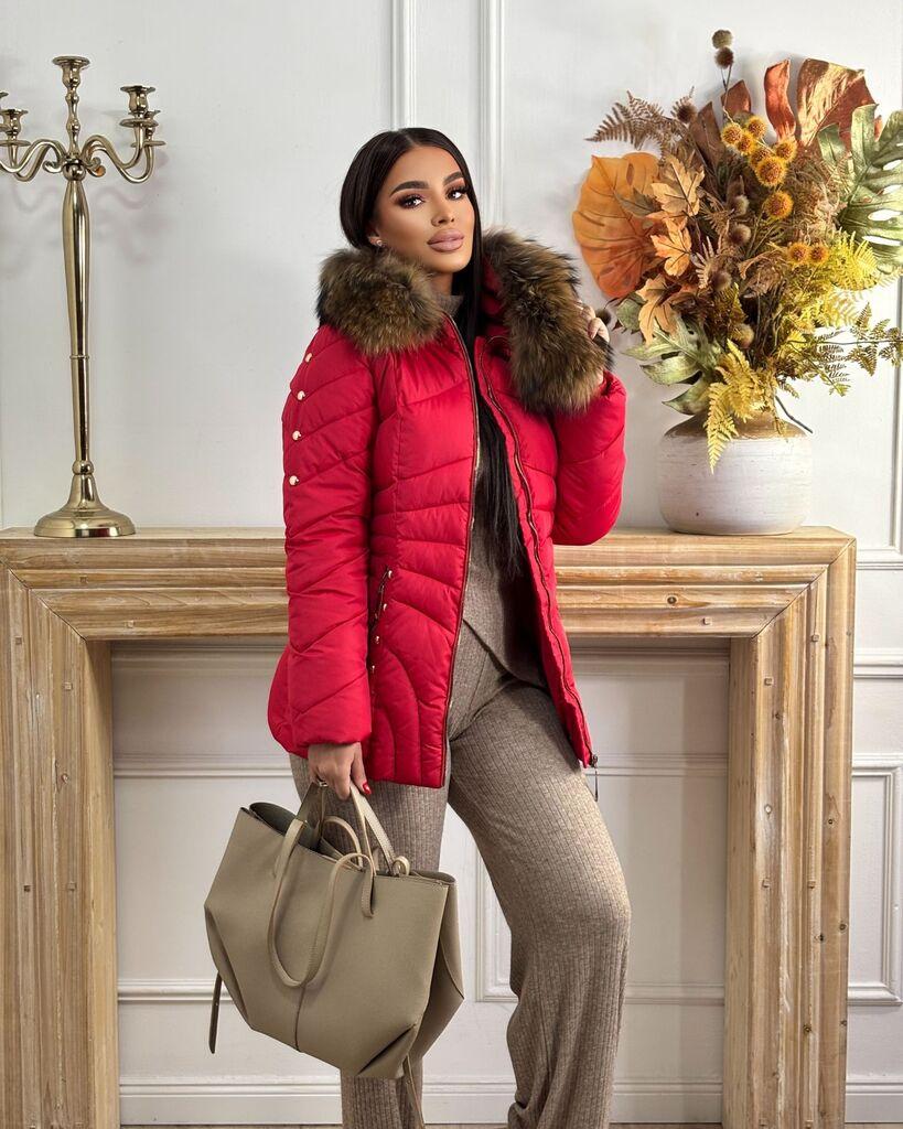 Squareonline Ženska jakna, Crvena