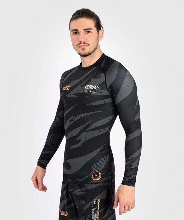 Venum Kompresiona majica  Rashguard UFC Adrenaline Authentic Fight Week, Dugi rukav, Crna