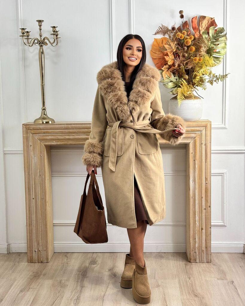 Squareonline Ženski kaput, Bež