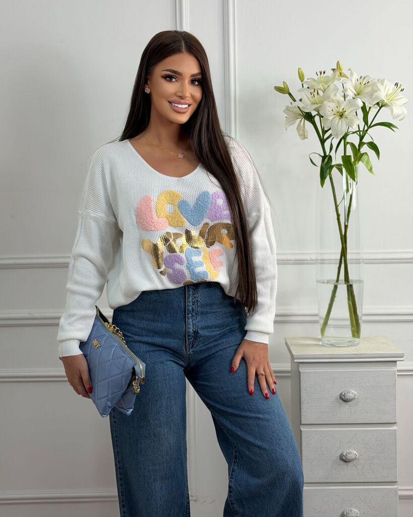 Squareonline Ženska bluza Statement, Bela