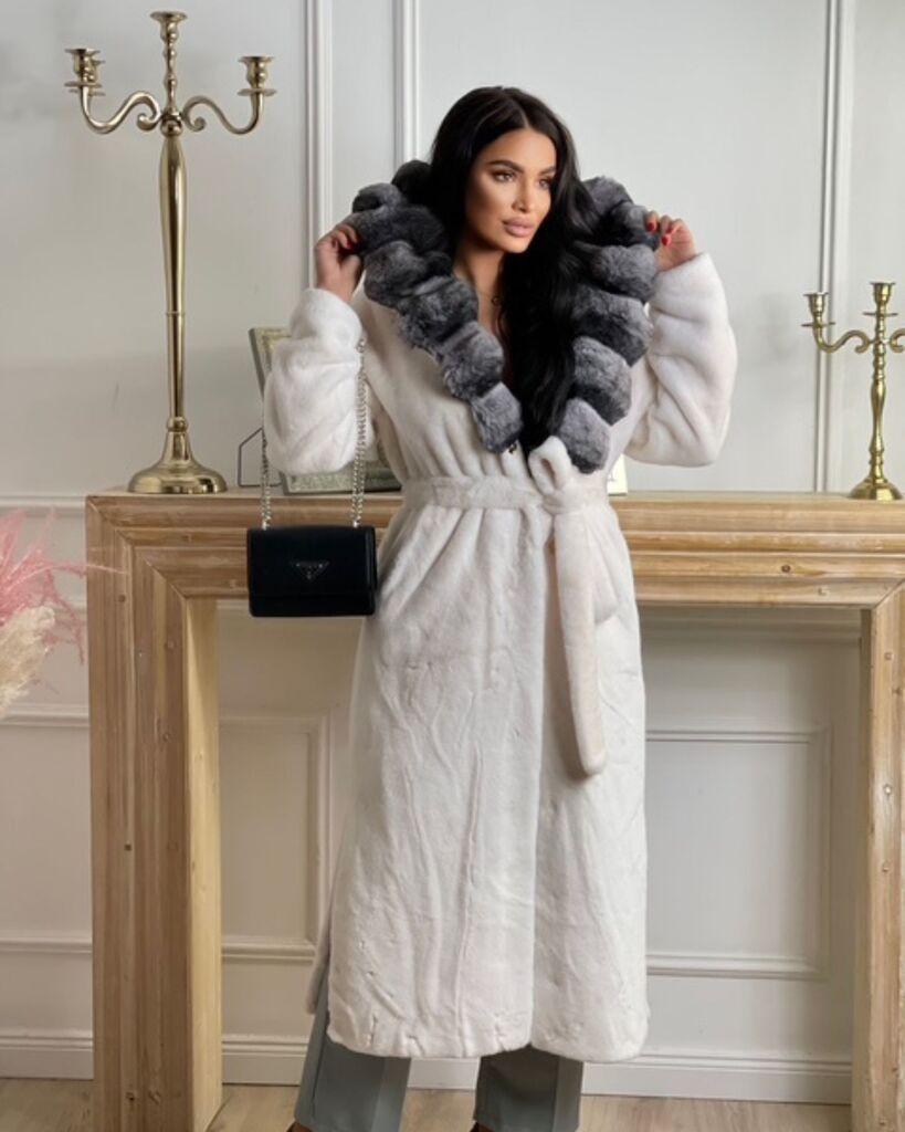 Squareonline Ženska bunda, Bela