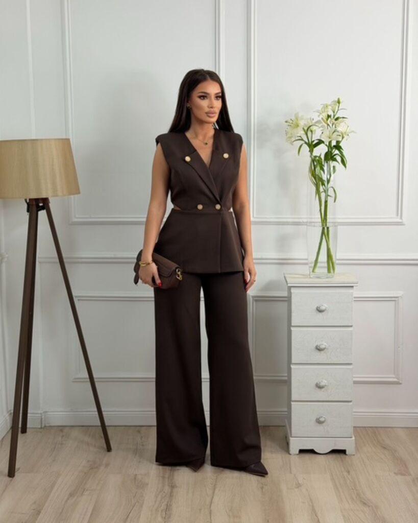 Squareonline Ženski komplet Mocha Elegance, Braon