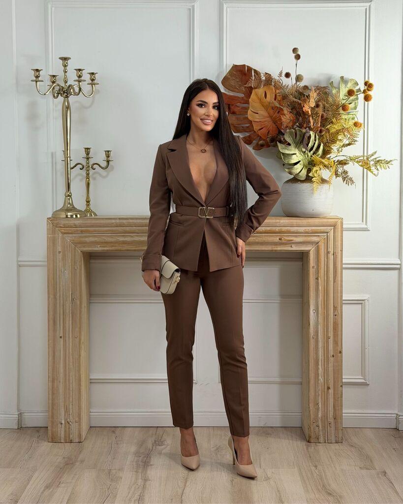 Squareonline Ženski komplet, Smeđi