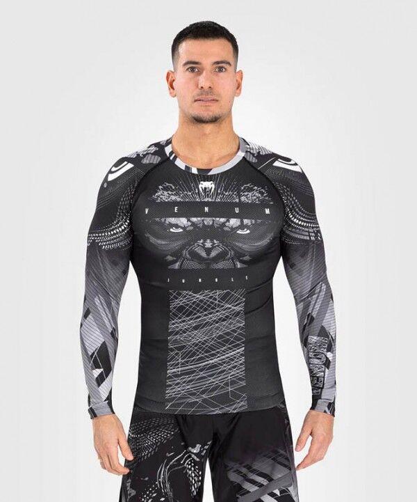 Venum Kompresiona majica  Rashguard Gorilla Jungle, Dugi rukav, Crna