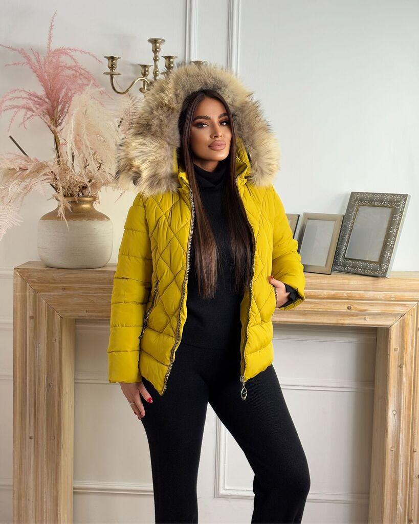 Squareonline Ženska zimska jakna, Žuta