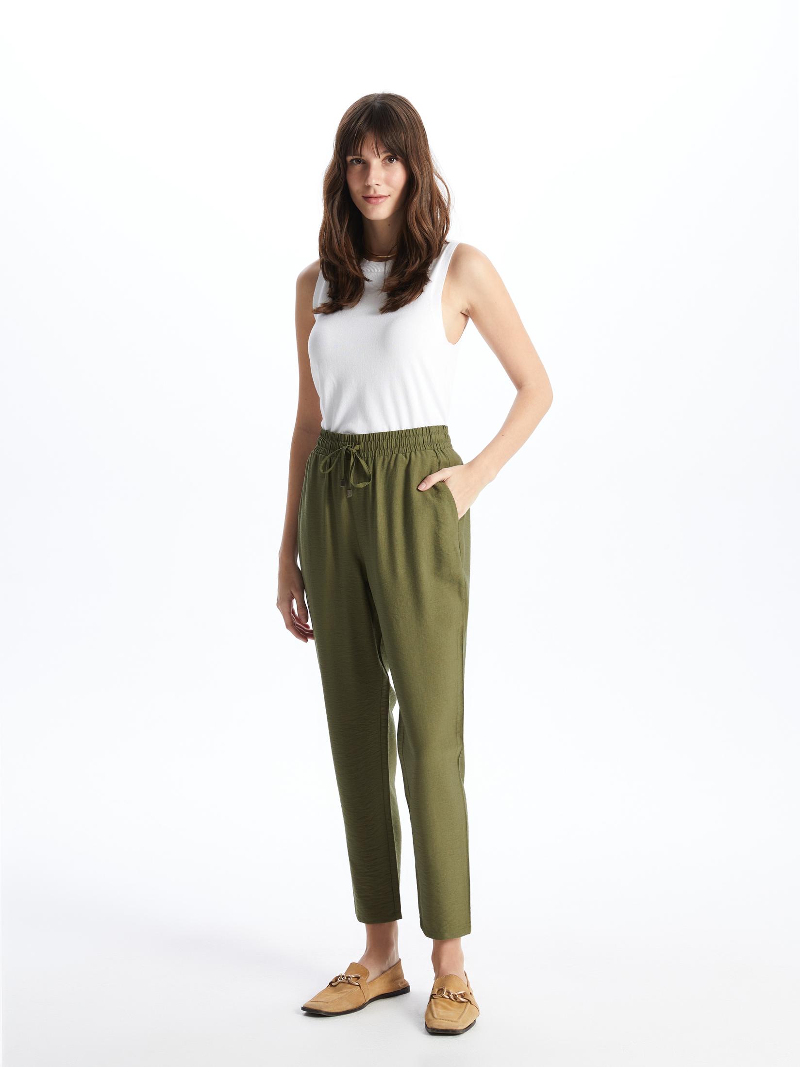 LC Waikiki Ženske pantalone S40799Z8-HDQ, Kaki