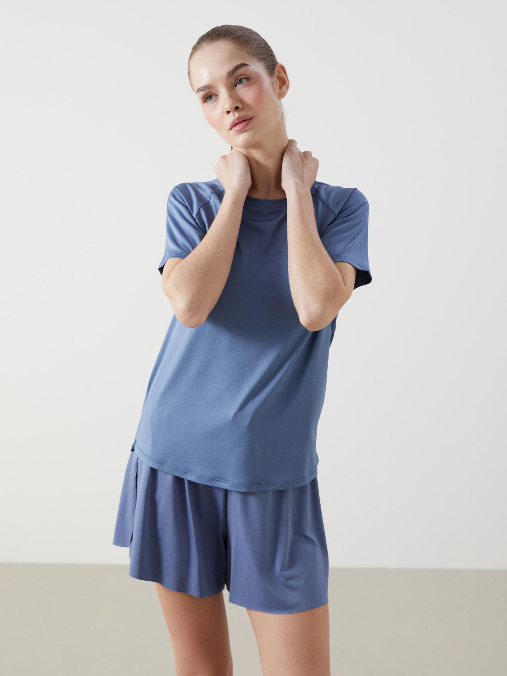 LC Waikiki Ženska sportska majica S56338Z8-L6H, Plava