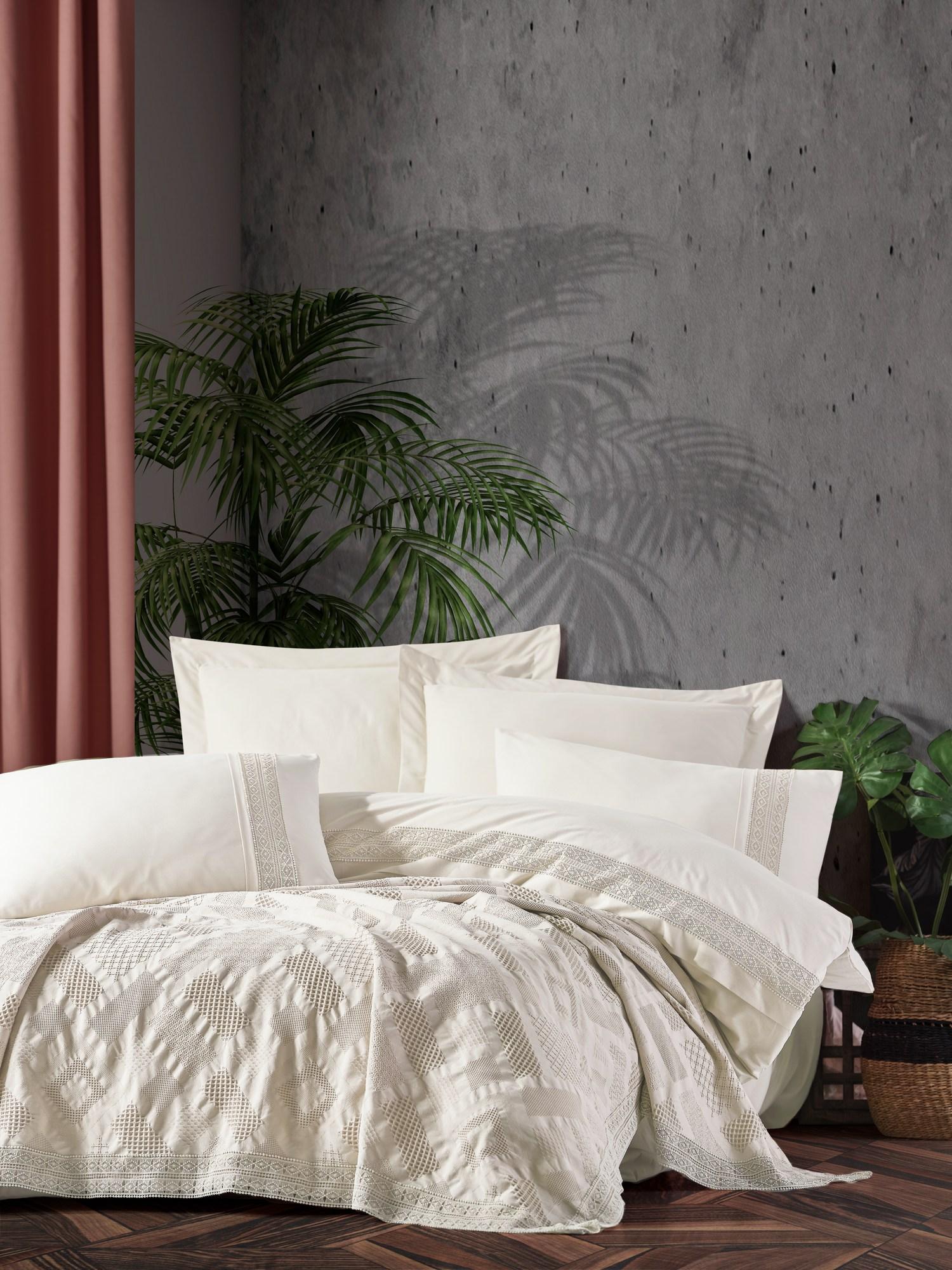 L'essentiel Maison Komplet posteljina Freya, 220x240 cm, Krem