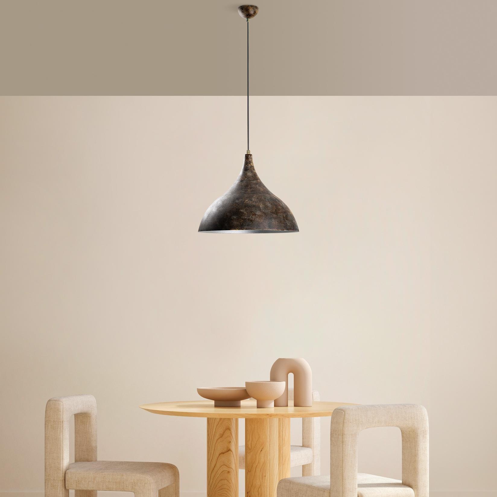 Opviq Luster BITLISIM-N-1390-RETRO, O41 cm, 1xE27, 42-133 cm, Tamnosivi