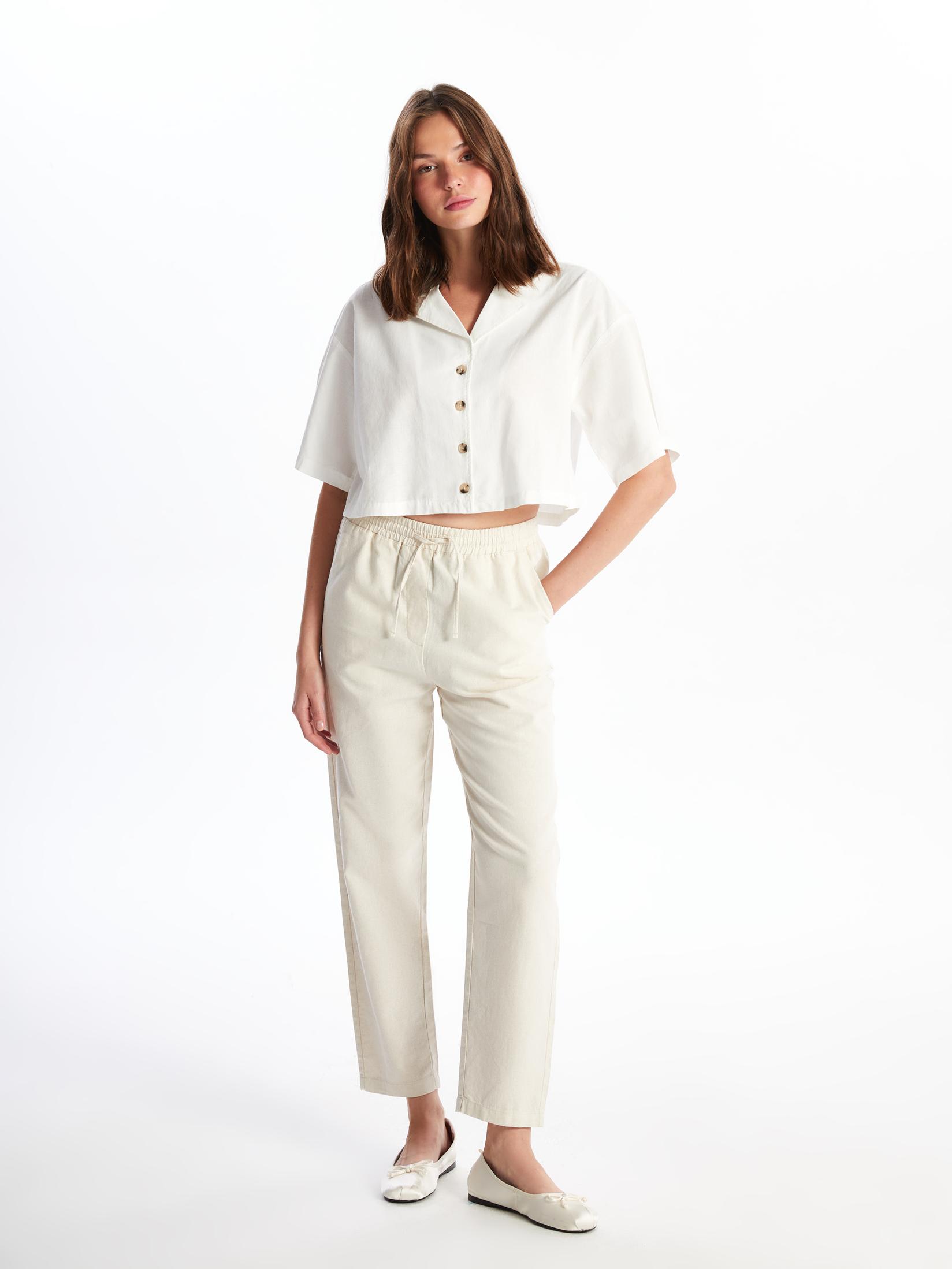 LC Waikiki Ženske pantalone S48946Z8-YB2, Bež