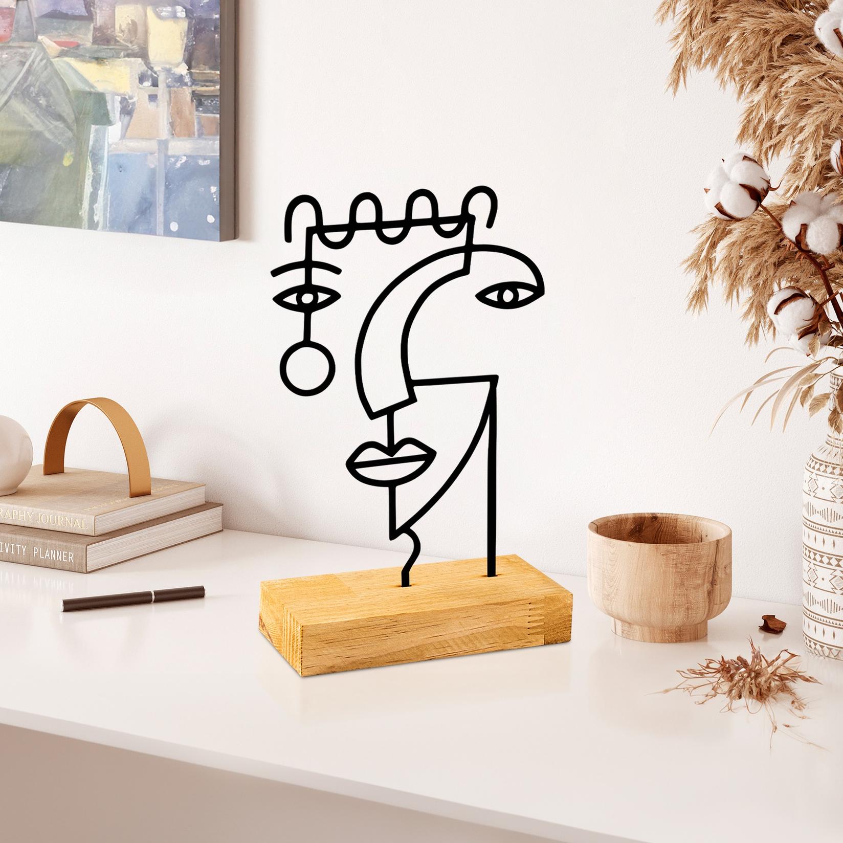 Aberto Design Dekorativna figura Fall, 28x8x17 cm, Crna