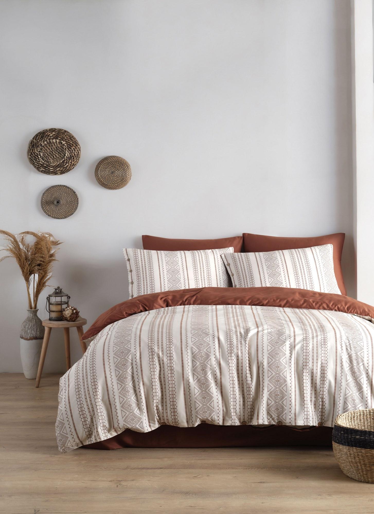 L'essentiel Maison Komplet posteljina Coastal Trio, 200x220 cm, Terakota-Krem